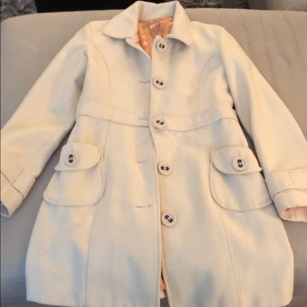 Cream Peacoat